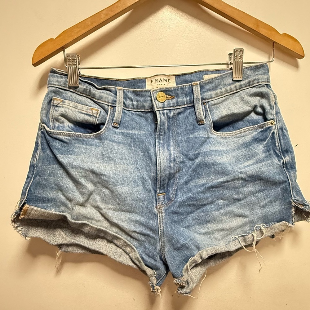 Frame Denim Light Blue Ali High Rise Cigarette Size 28